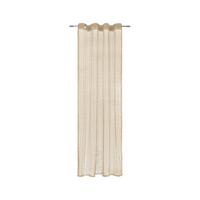 Perdea cu inele tip capsă Astrid - maro deschis, Modern, textil (140/245cm) - Modern Living