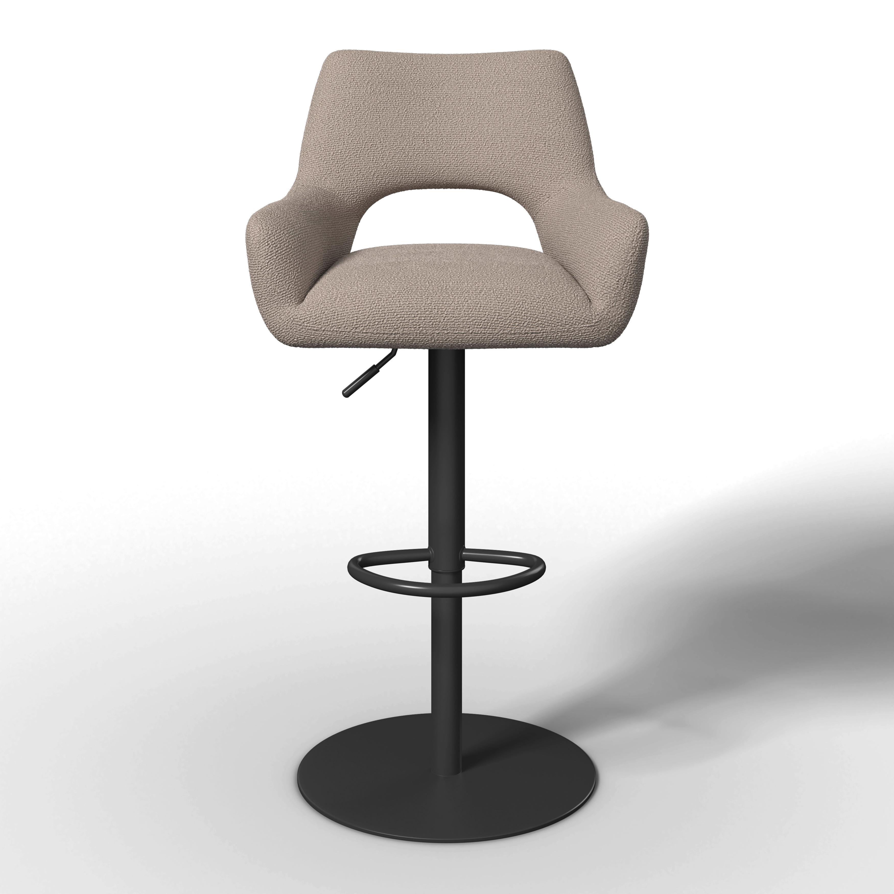 BARPALL TAMI - svart/cremefärgad, Modern, metall/trä (46/107/51cm) - Bessagi Home