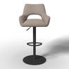 BARPALL TAMI - svart/cremefärgad, Modern, metall/trä (46/107/51cm) - Bessagi Home