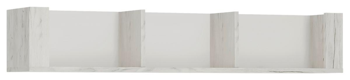 Zidna Polica Angel - boje hrasta, Moderno, drvni materijal (118,7/21,6/25cm)