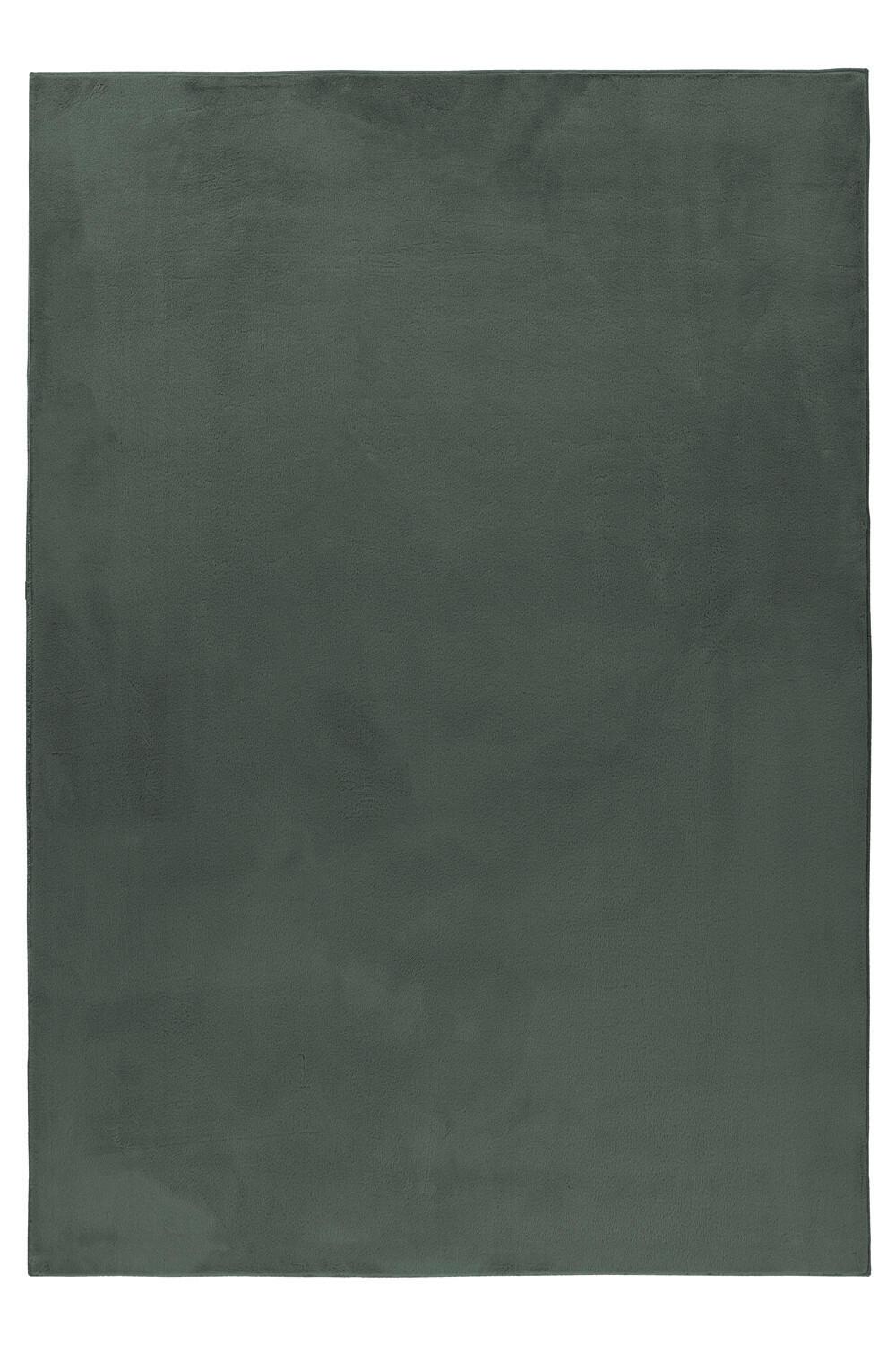 Hochflorteppich Pouffy Grün ca. 80x150cm - Grün, Basics, Textil (80/150cm)