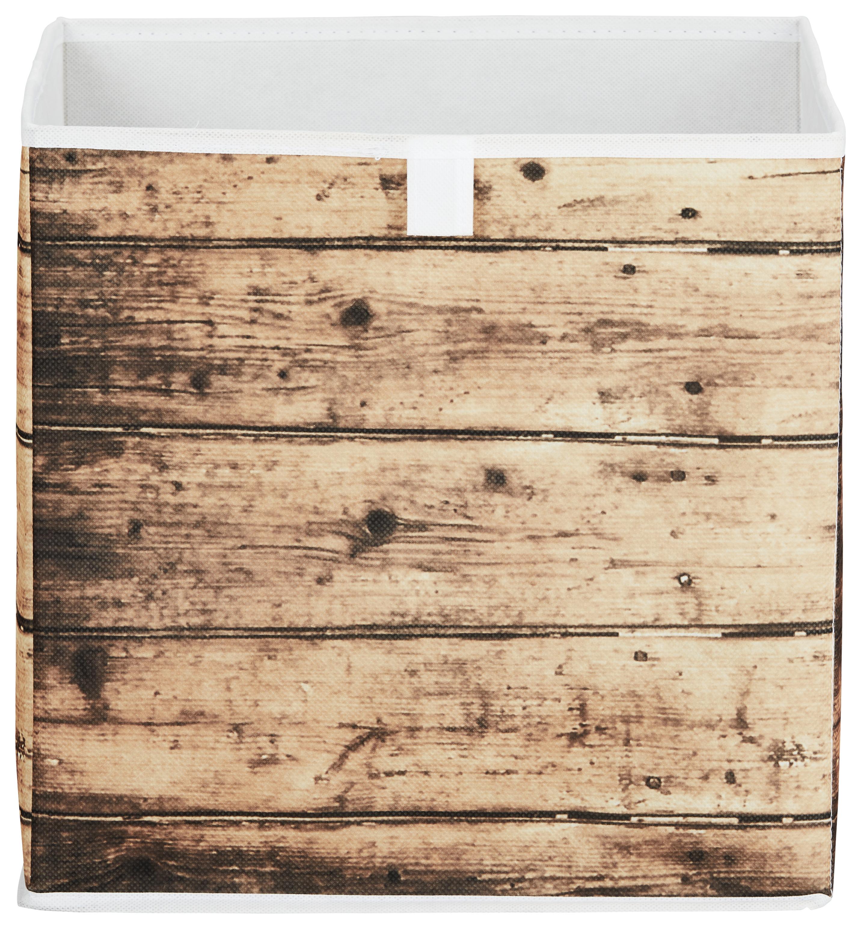 Škatla Za Shranjevanje Poppi 4 - naravne barve, karton/tekstil (32/32/32cm) - Based