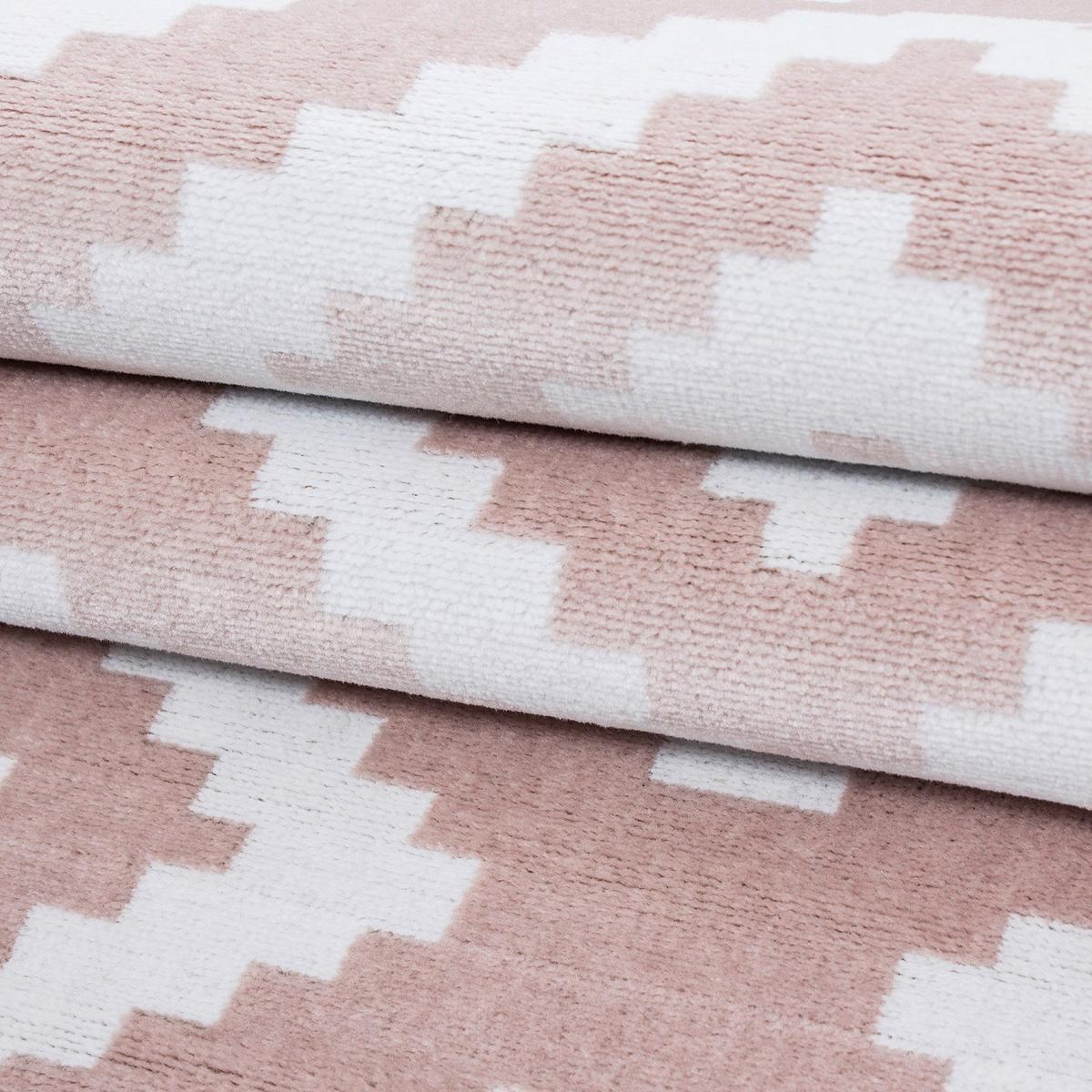 Webteppich Plus Pink ca. 200x290cm - Pink, KONVENTIONELL, Textil (200/290cm) - Novel