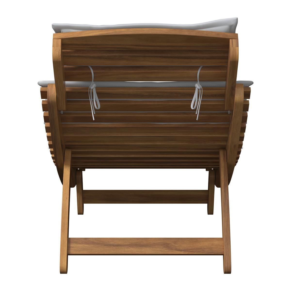 Napozóágy Natalie - bézs, Natur, textil/fa (180/62/54cm) - Mömax