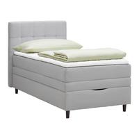 Boxspring Krevet Miami - siva/crna, Konvencionalno, drvni materijal/tekstil (90/200cm) - Modern Living