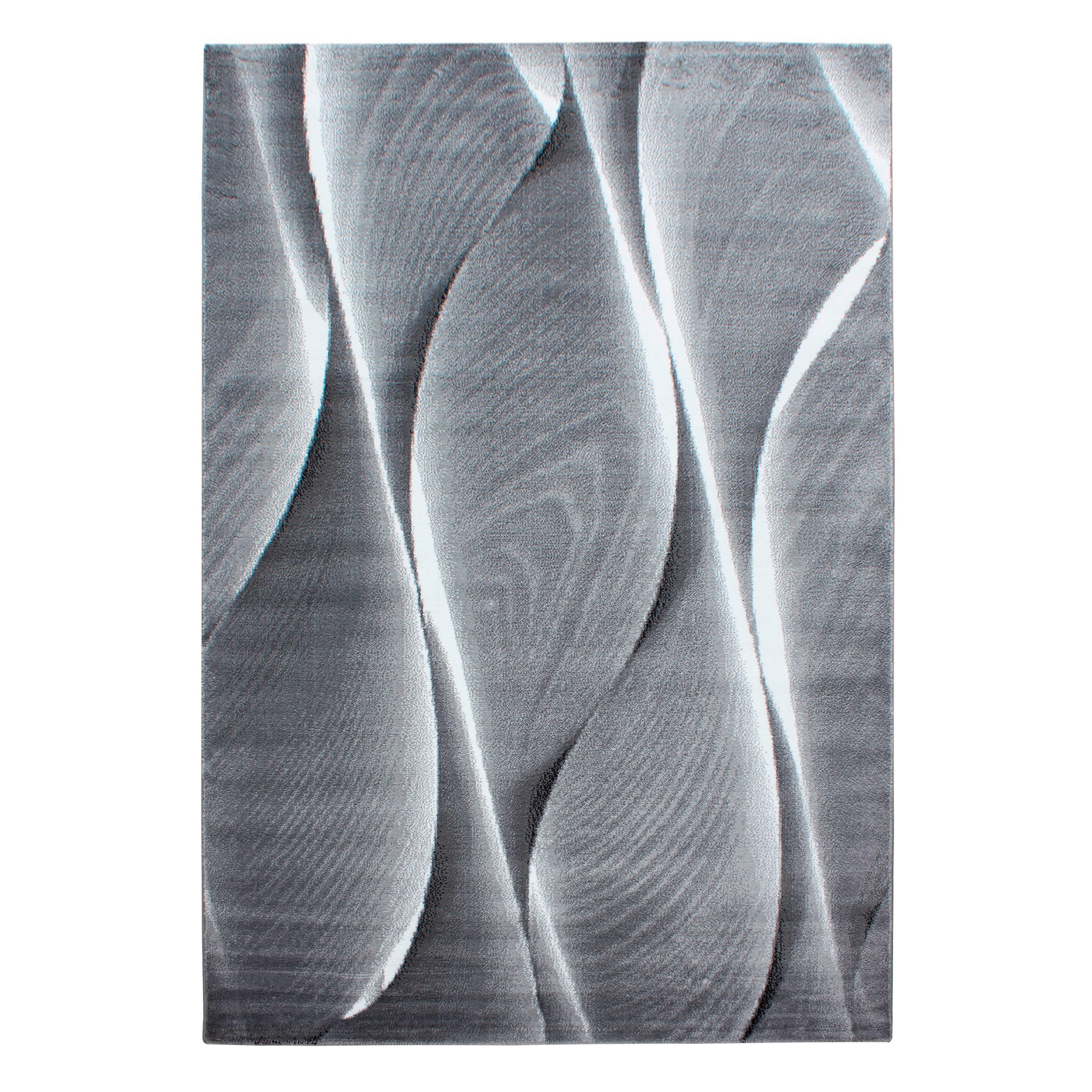 Flachwebeteppich Parma Schwarz ca. 140x200cm - Schwarz, Design, Textil (140/200cm) - Novel