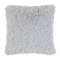 Ukrasni Jastučić 45x45cm Fluffy - srebrne boje, Romantično / ladanjski, tekstil (45/45cm) - Modern Living