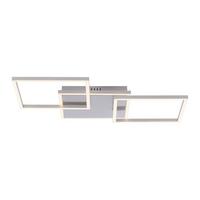 LED-Deckenleuchte Iven max. 21 Watt - Silberfarben, Basics, Kunststoff/Metall (75/45/7,3cm)