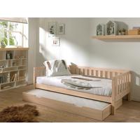 Ausziehbett "Fritz" 90x200 cm, kieferfarben - Kieferfarben, MODERN, Holz/Holzwerkstoff (90/200cm) - MID.YOU