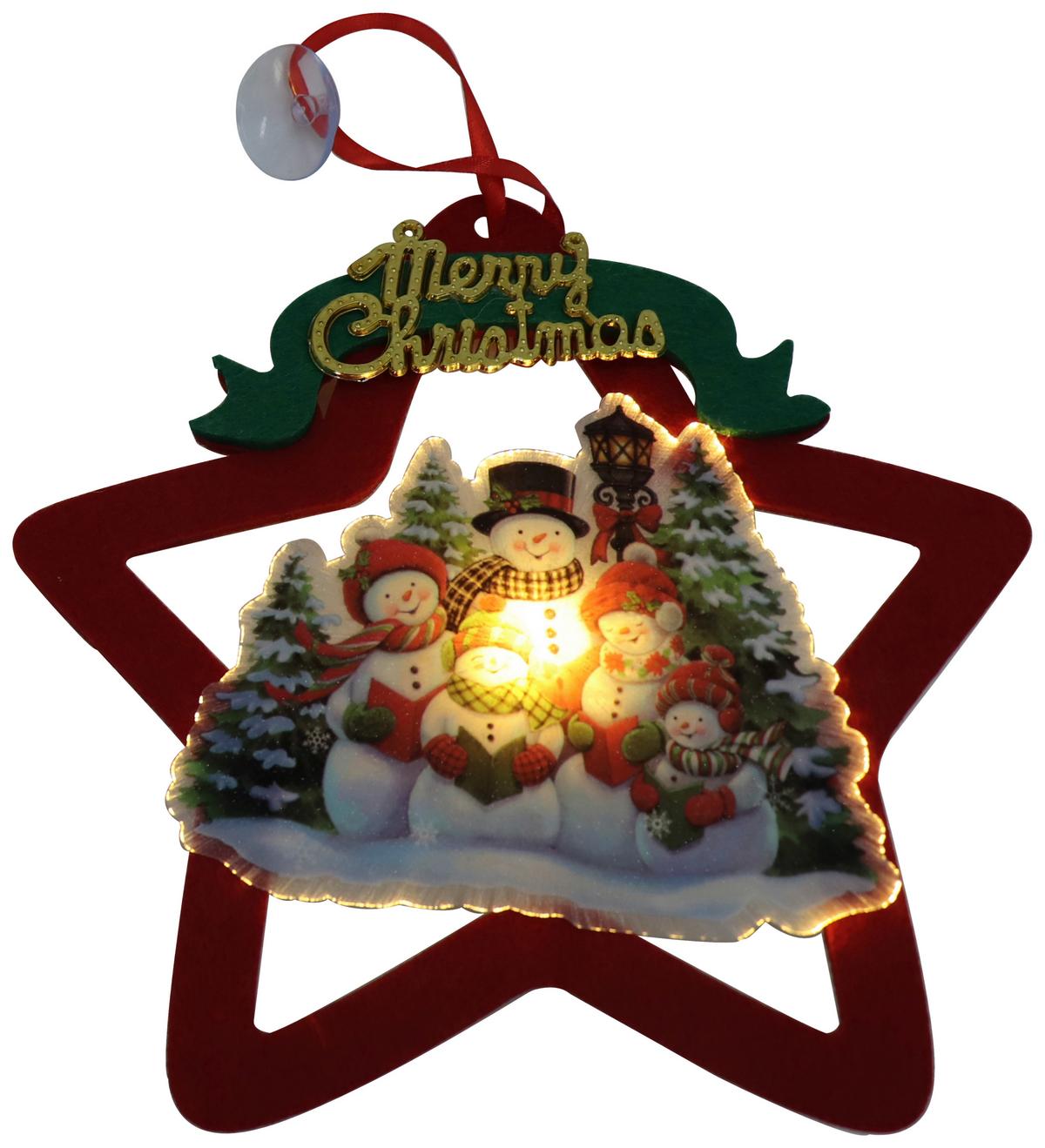 LED Díszlámpa Kosl - piros/fehér, Modern (25/20/3cm) - Premium Living