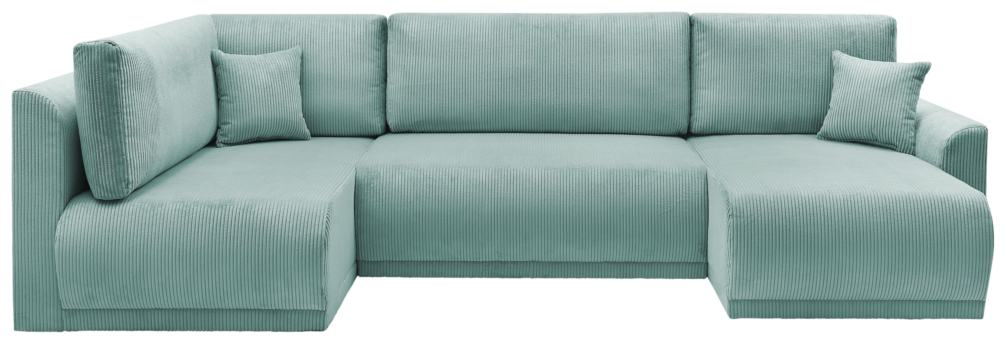 Coltar Kim - verde mentă, Modern, lemn (146/313/160cm) - Modern Living