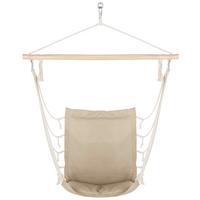 Függőfotel Relax - bézs/natúr színű, textil/fa (100/47cm) - Modern Living