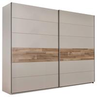 Omara Z Drsnimi Vrati Cadore, Barva Šampanjca, Hrasta, 270cm - barve šampanjca/srebrne barve, Moderno, kovina/leseni material (270/210/60cm) - MID.YOU