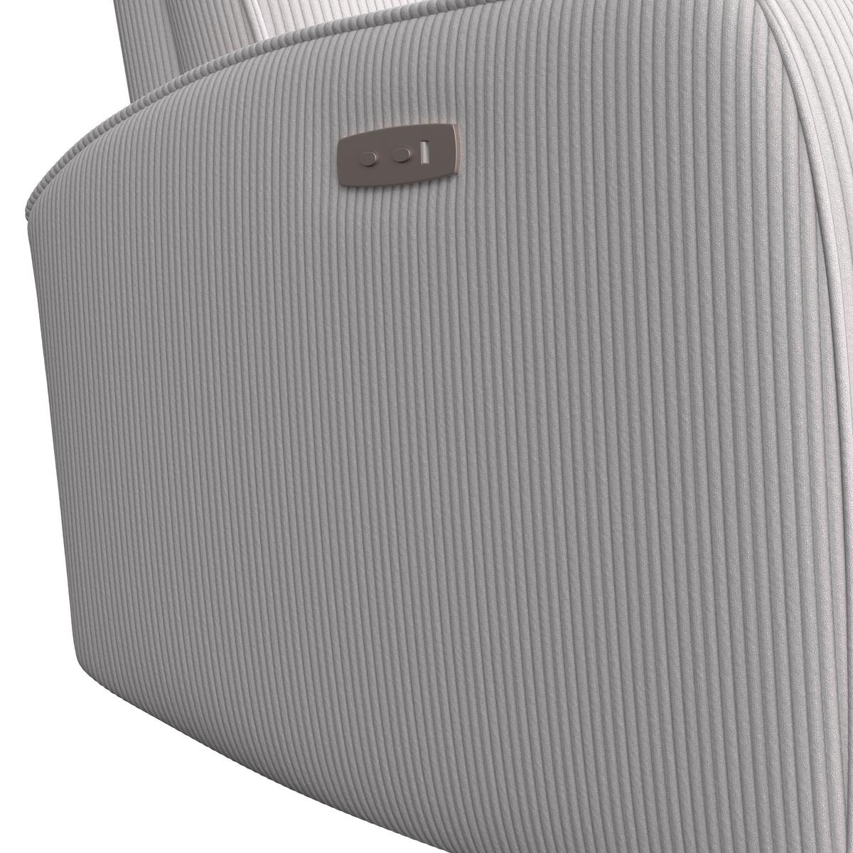 Fotoliu pentru televizor LEON - bej, Basics, plastic/lemn (80/102/96cm) - Ondega
