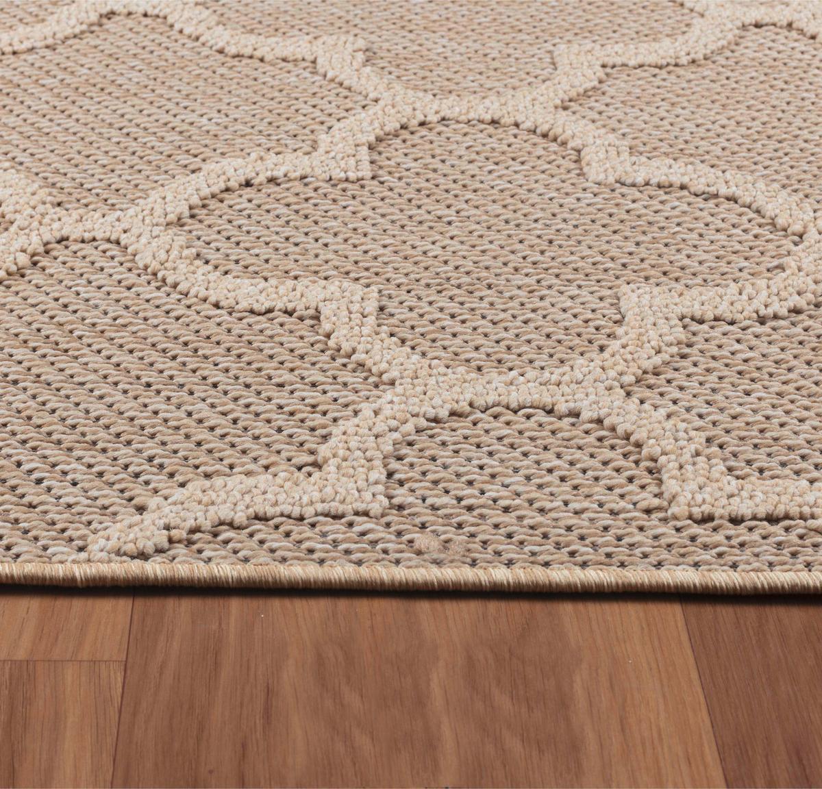Outdoorteppich Patara Beige ca. 160x230cm - Beige, Design, Textil (160/230cm) - Novel