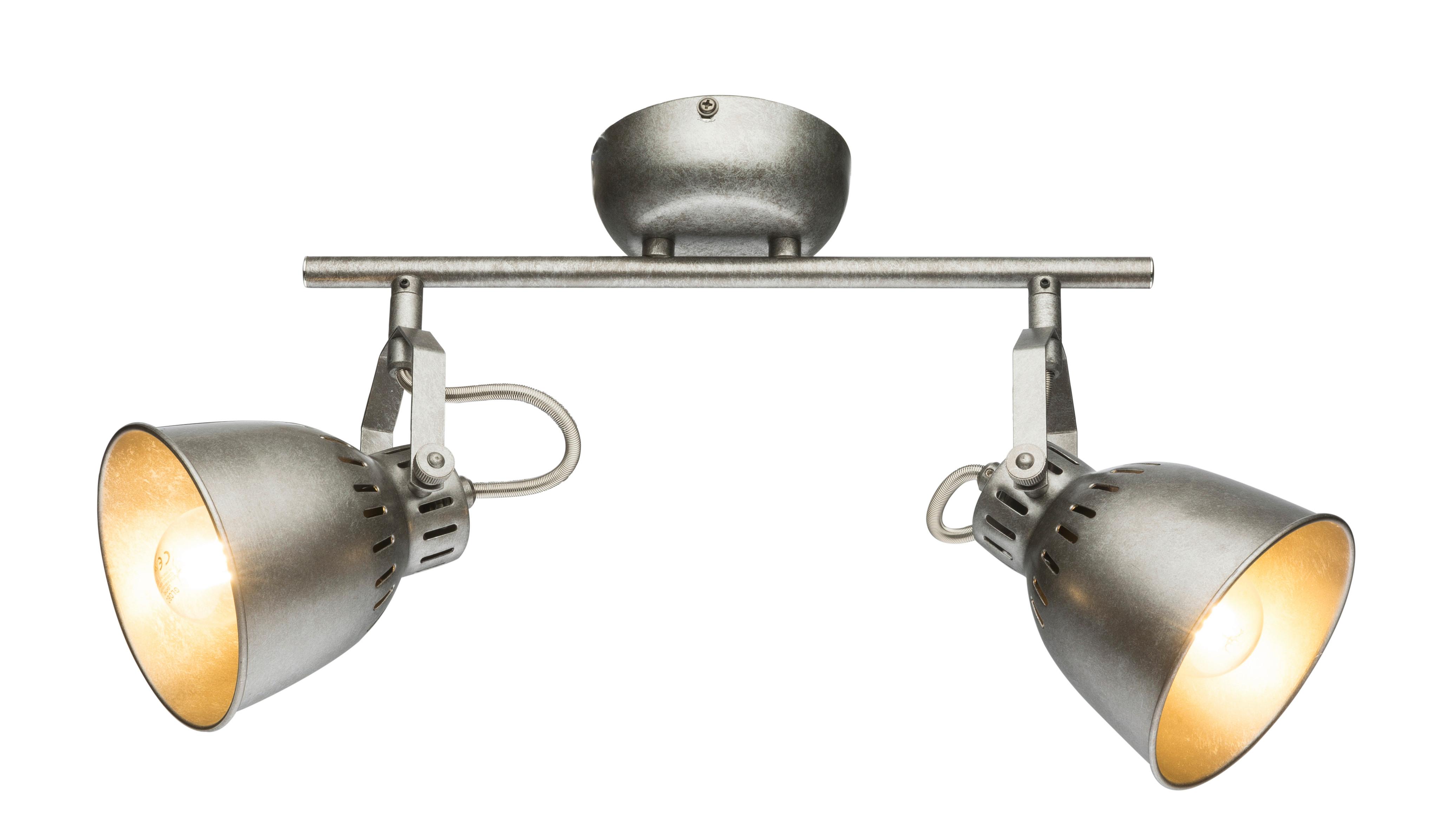 Strahler Hernan max. 40 Watt - Silberfarben, Basics, Metall (33/11,5/21,2cm) - Globo