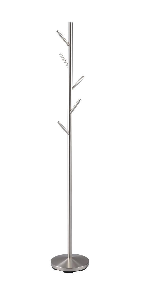 STOJAK NA UBRANIA ADELISA - kolor stalowy, Design, metal (28,5/170/28,5cm) - Carryhome