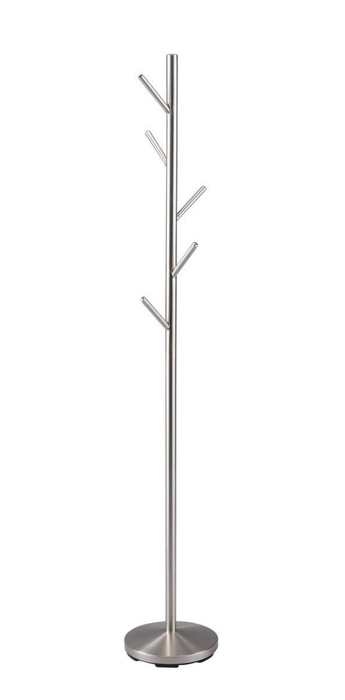 STOJAK NA UBRANIA ADELISA - kolor stalowy, Design, metal (28,5/170/28,5cm) - Carryhome