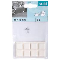 Ütköző 15x15mm - fehér, műanyag (1,5/1,5cm) - Suki