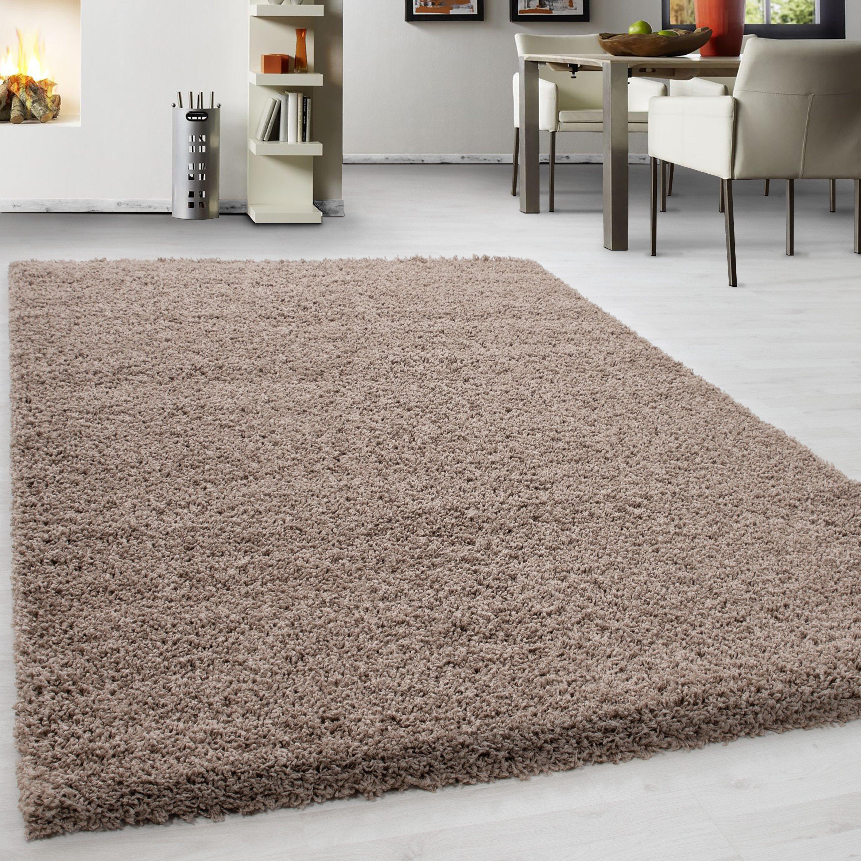 Hochflorteppich Life Beige Braun/Beige ca. 200x290cm - Beige/Braun, Trend, Textil (200/290cm)