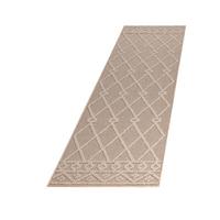 Outdoorteppich Patara Beige ca. 80x250cm - Beige, Basics, Textil (80/250cm) - Novel