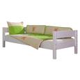Kinder-/Juniorbett Nik 90x200 cm Buche/weiss - Design (90/200cm) Kinder-/Juniorbett Nik 90x200 cm Buche/weiss - Design (90/200cm)