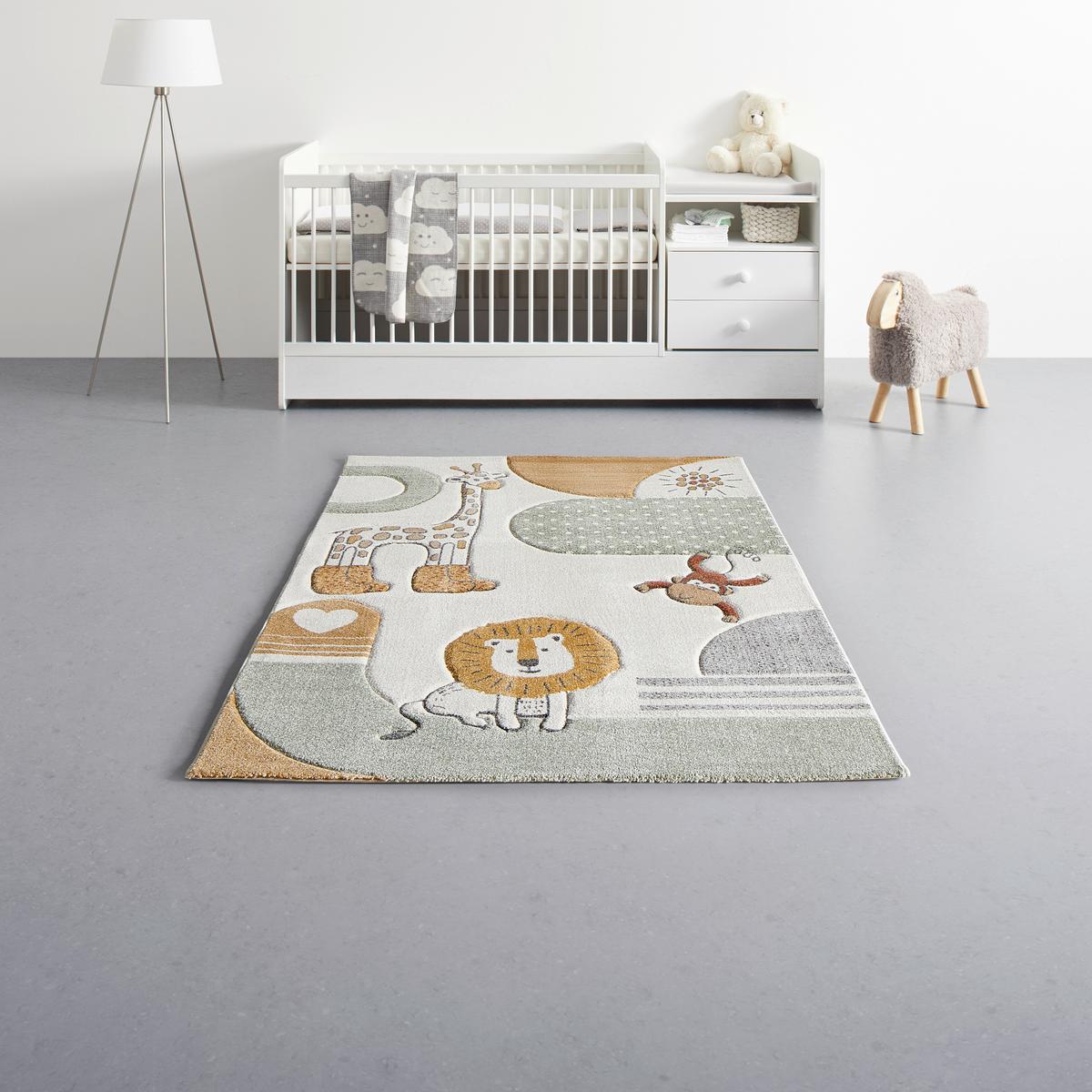 Kinderteppich Safari 2 Multicolor ca. 160x230cm - Multicolor, Modern, Textil (160/230cm) - Mömax