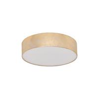 Deckenleuchte Viserbella Gold/Champagner max. 60 Watt - Champagner/Goldfarben, KONVENTIONELL, Textil/Metall (38/38/11cm) - Eglo