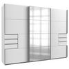Ormar S Kliznim Vratima Saigon - bijela/srebrne boje, Konvencionalno, staklo/drvni materijal (270/208/64cm) - Premium Living