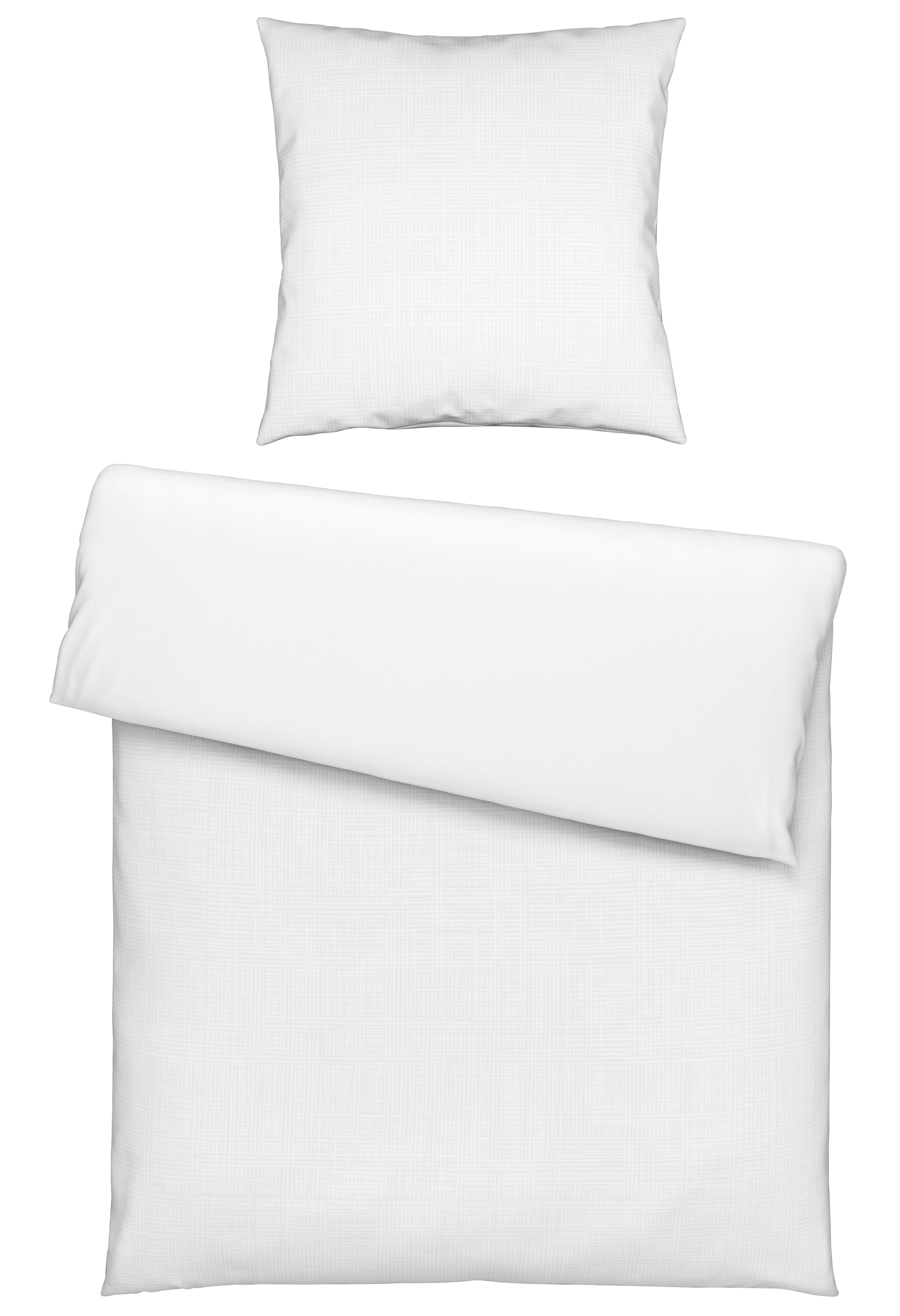 Bettwäsche Melania in Weiß ca. 135x200cm - Weiß, LIFESTYLE, Textil (135/200cm) - Modern Living