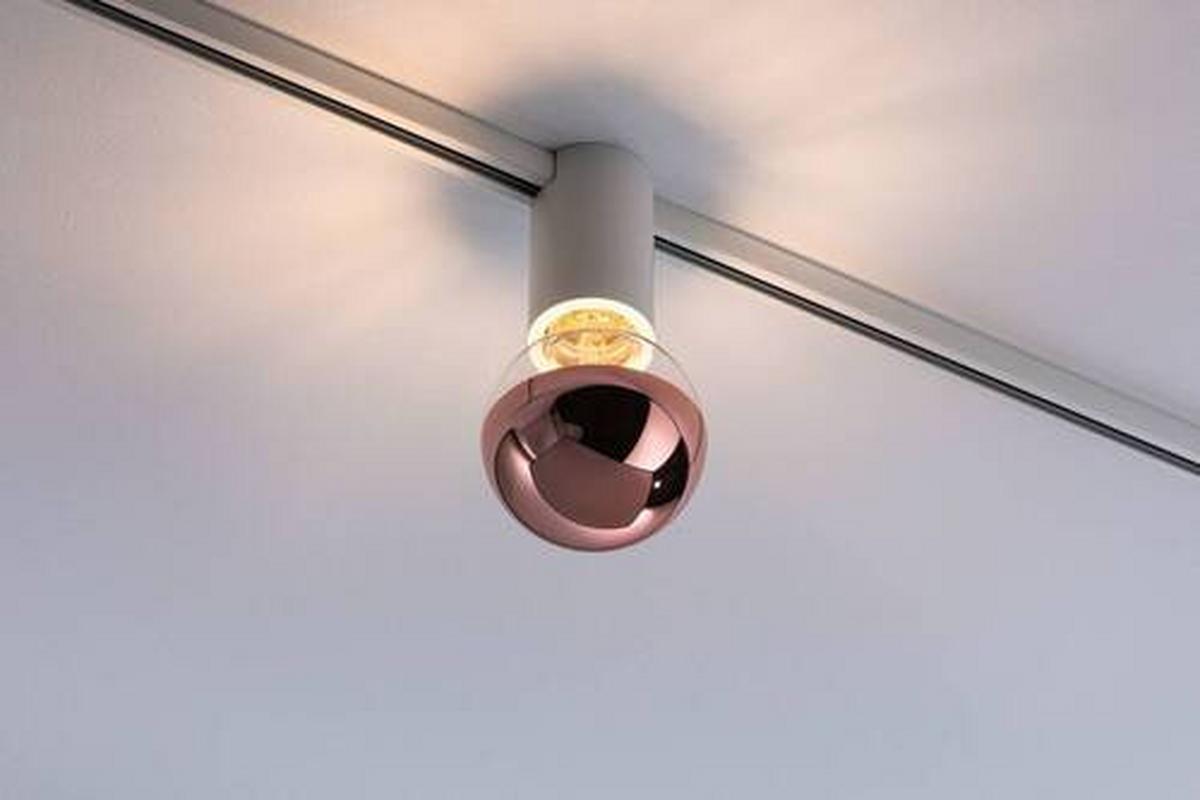 Schienensystem-Hängeleuchte Ceiling Socket max. 20 Watt - Weiß, Basics, Metall (5,5/9,6cm) - Paulmann