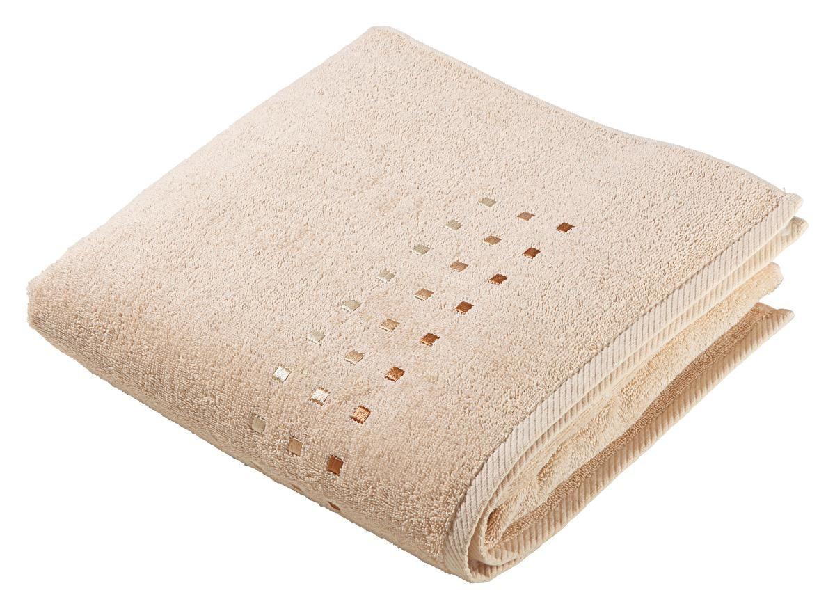 RĘCZNIK PRYSZNICOWY QUATTRO - beżowy, Basics, tkanina (70/140cm) - Esposa
