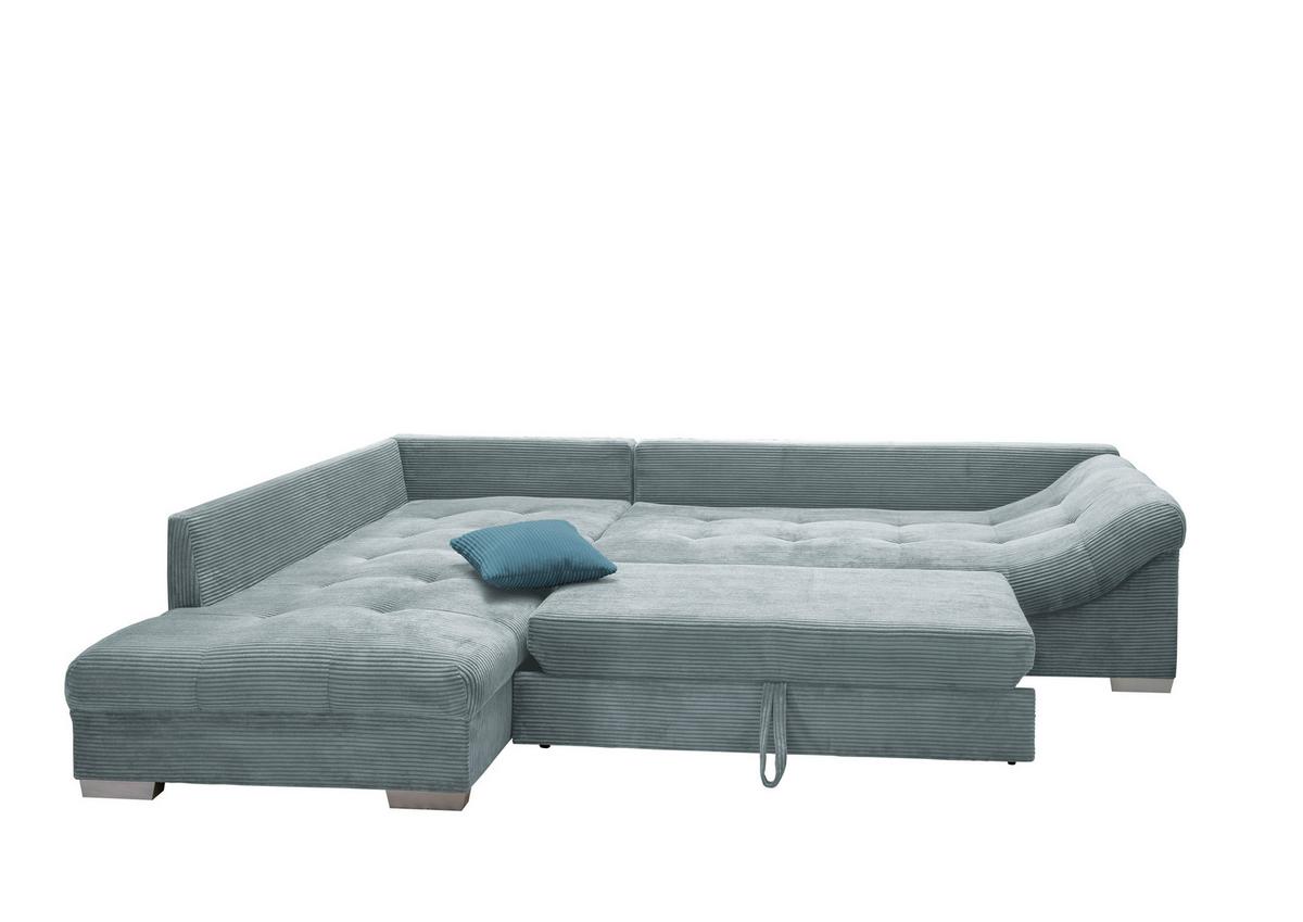 Colțar ALVITO - albastru deschis/petrol, Design, textil (202/298cm) - MID.YOU