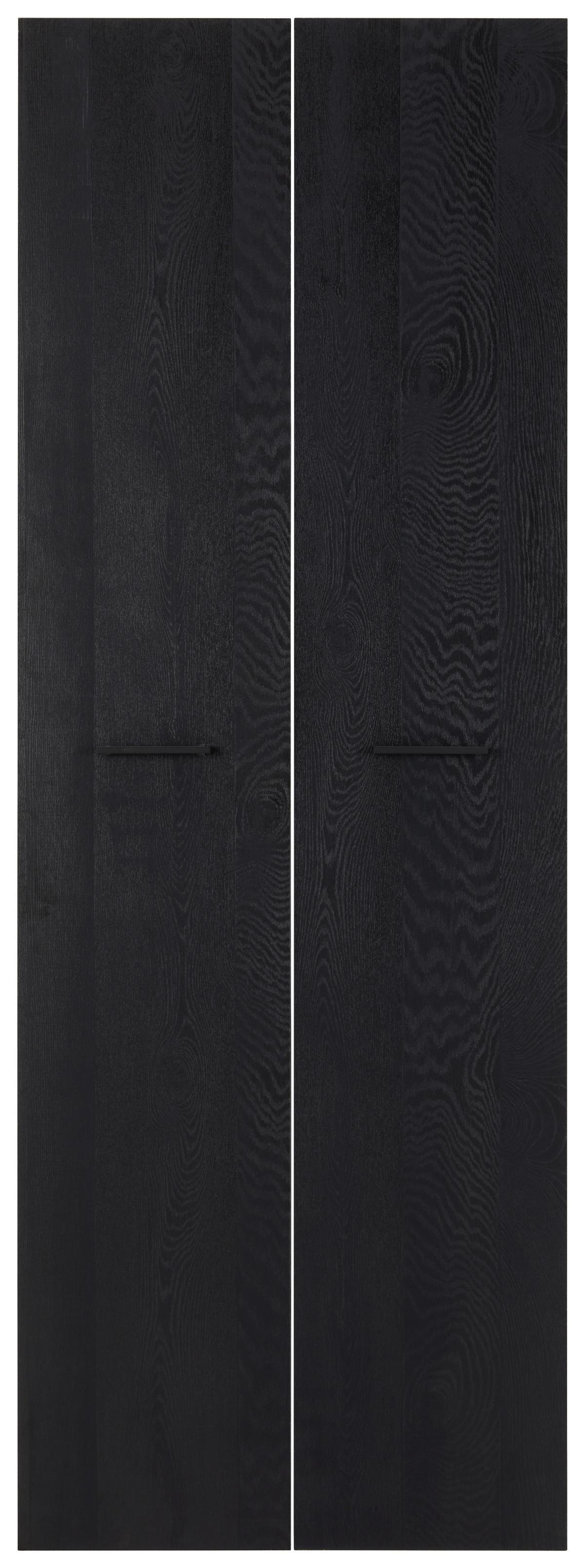 Türenset in Schwarz ca. 75x210x2cm - Schwarz, MODERN, Holzwerkstoff/Metall (75/210/2cm) - Mömax