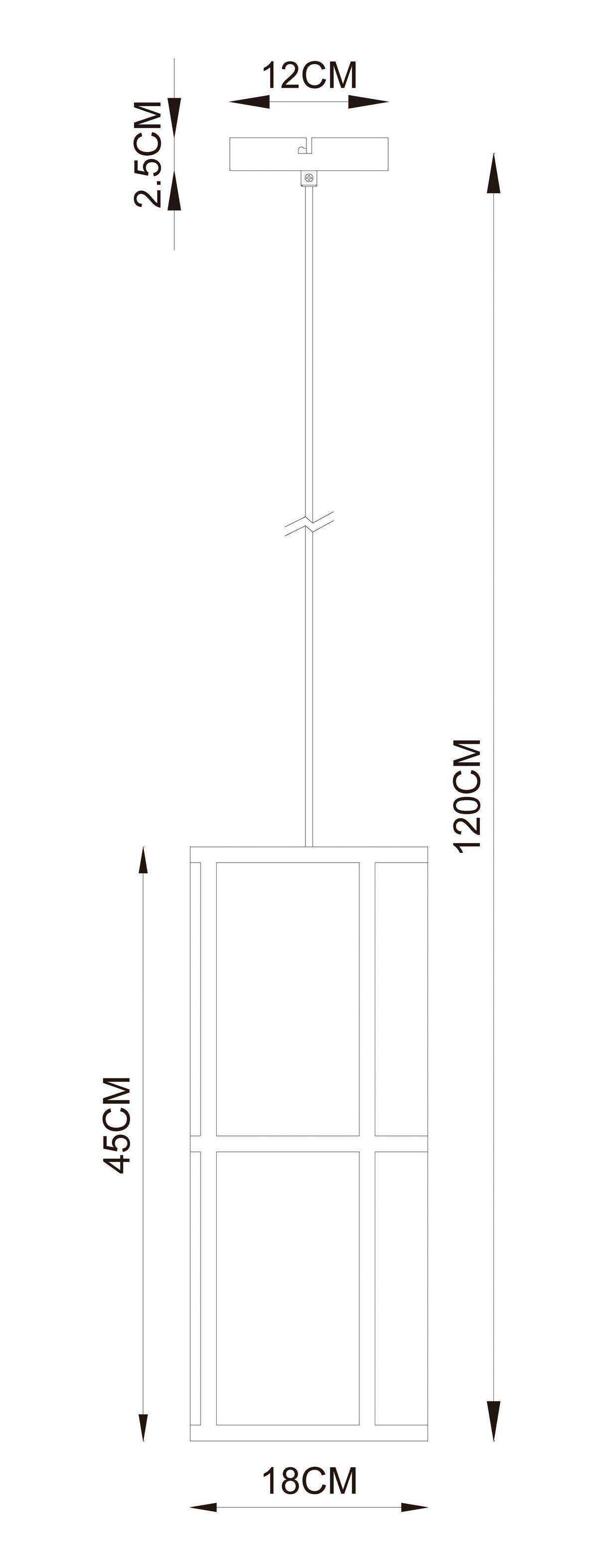LAMPA WISZĄCA KUSUMA - beżowy, Design, tworzywo sztuczne/metal (18/120cm) - Collet's Monde