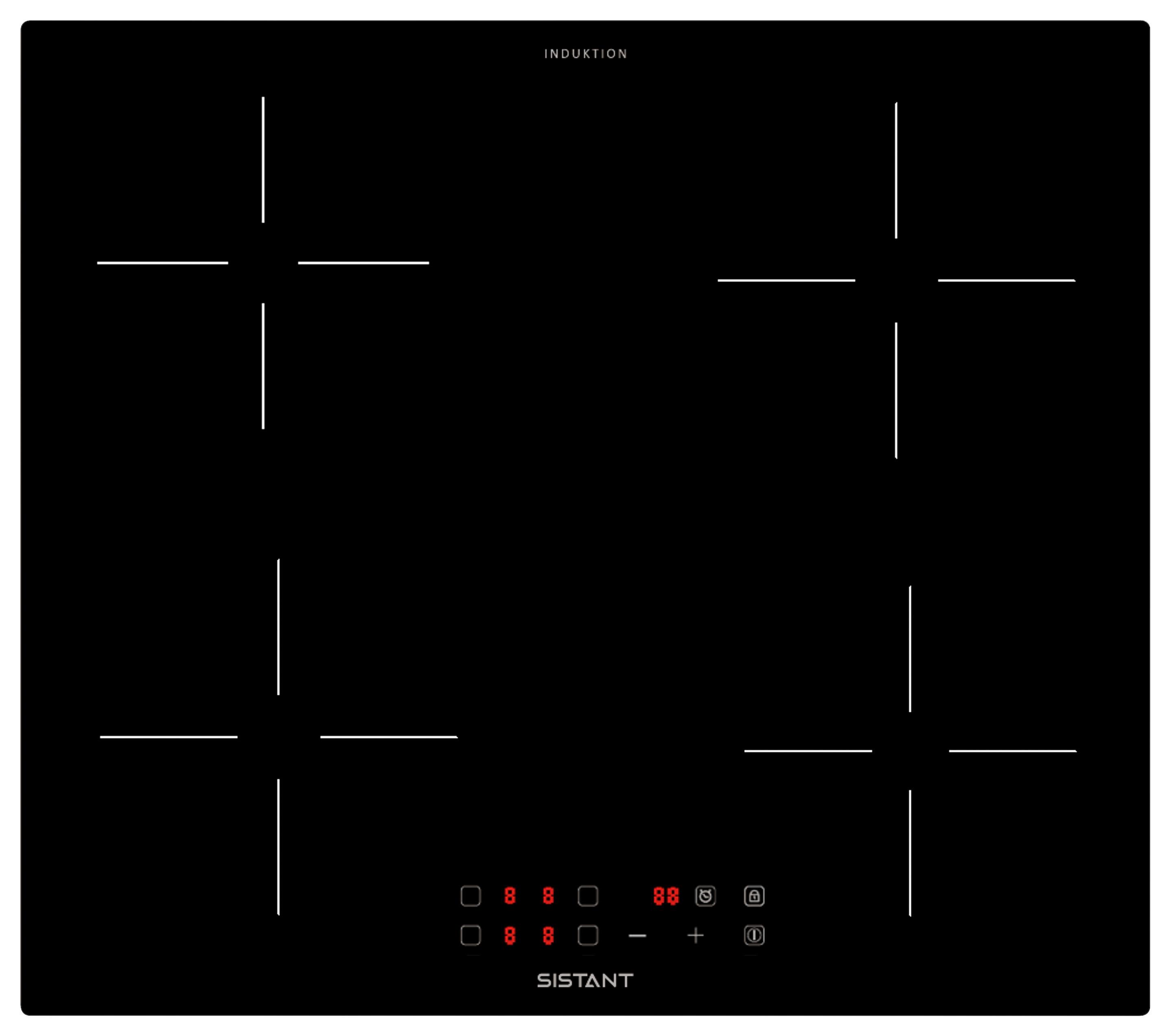 Induktionskochfeld Sistant IK6003 - KONVENTIONELL (59,0/5,8/52,0cm) - Sistant