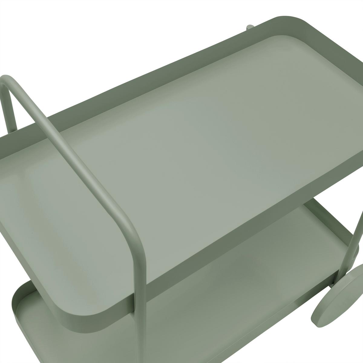 Kolica Za Serviranje Desino - zelena, Moderno, metal (70/70/43cm) - Modern Living