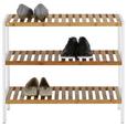 Schuhregal in Weiß/Naturfarben - Naturfarben/Weiß, MODERN, Holz/Holzwerkstoff (70/59/30cm) - Mömax modern living Schuhregal in Weiß/Naturfarben - Naturfarben/Weiß, MODERN, Holz/Holzwerkstoff (70/59/30cm) - Mömax modern living