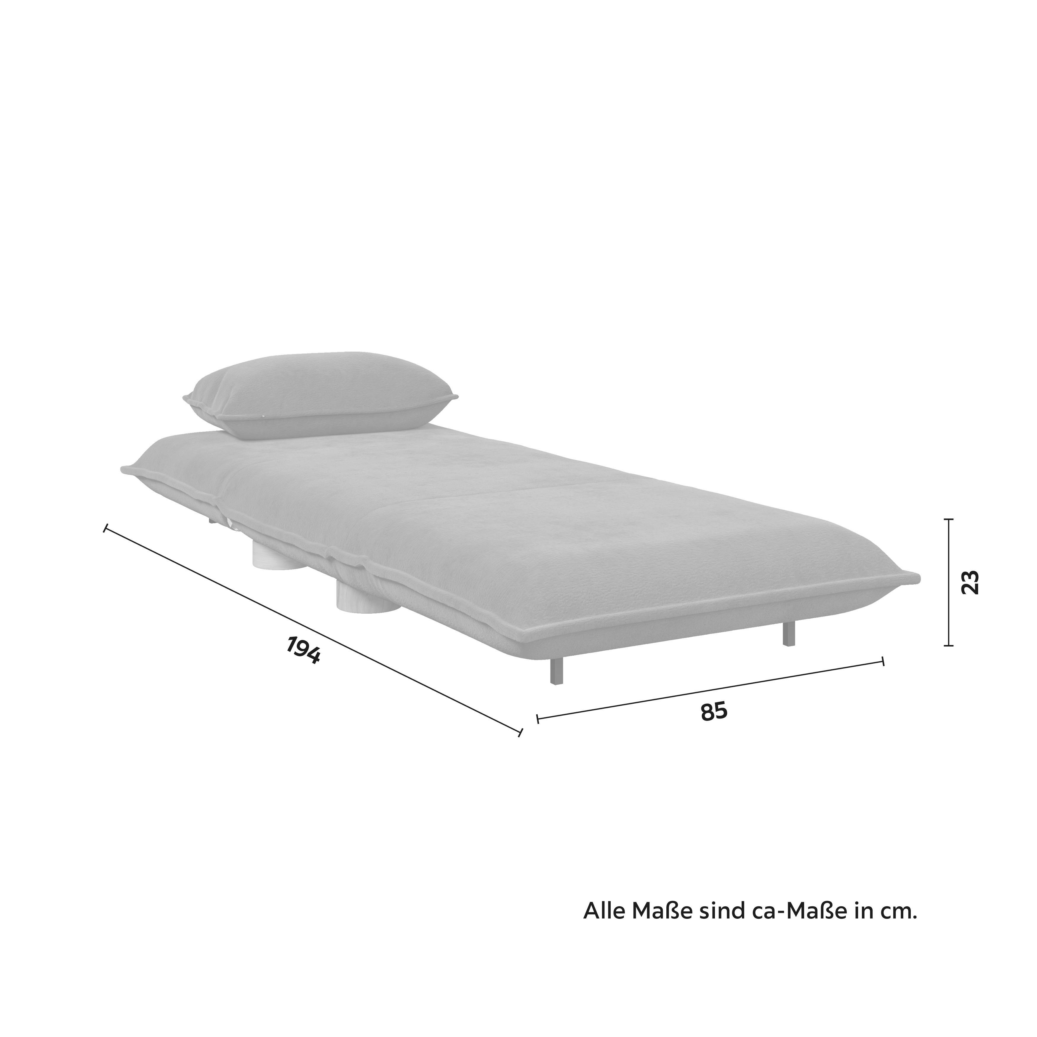 BÄDDFÅTÖLJ BELLA - mörkgrå/naturfärgad, Modern, metall/trä (85/76/84cm) - Bessagi Home
