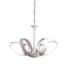 Kronleuchter Serena Weiß max. 6 Watt - Weiß, Design, Metall (65/110cm)