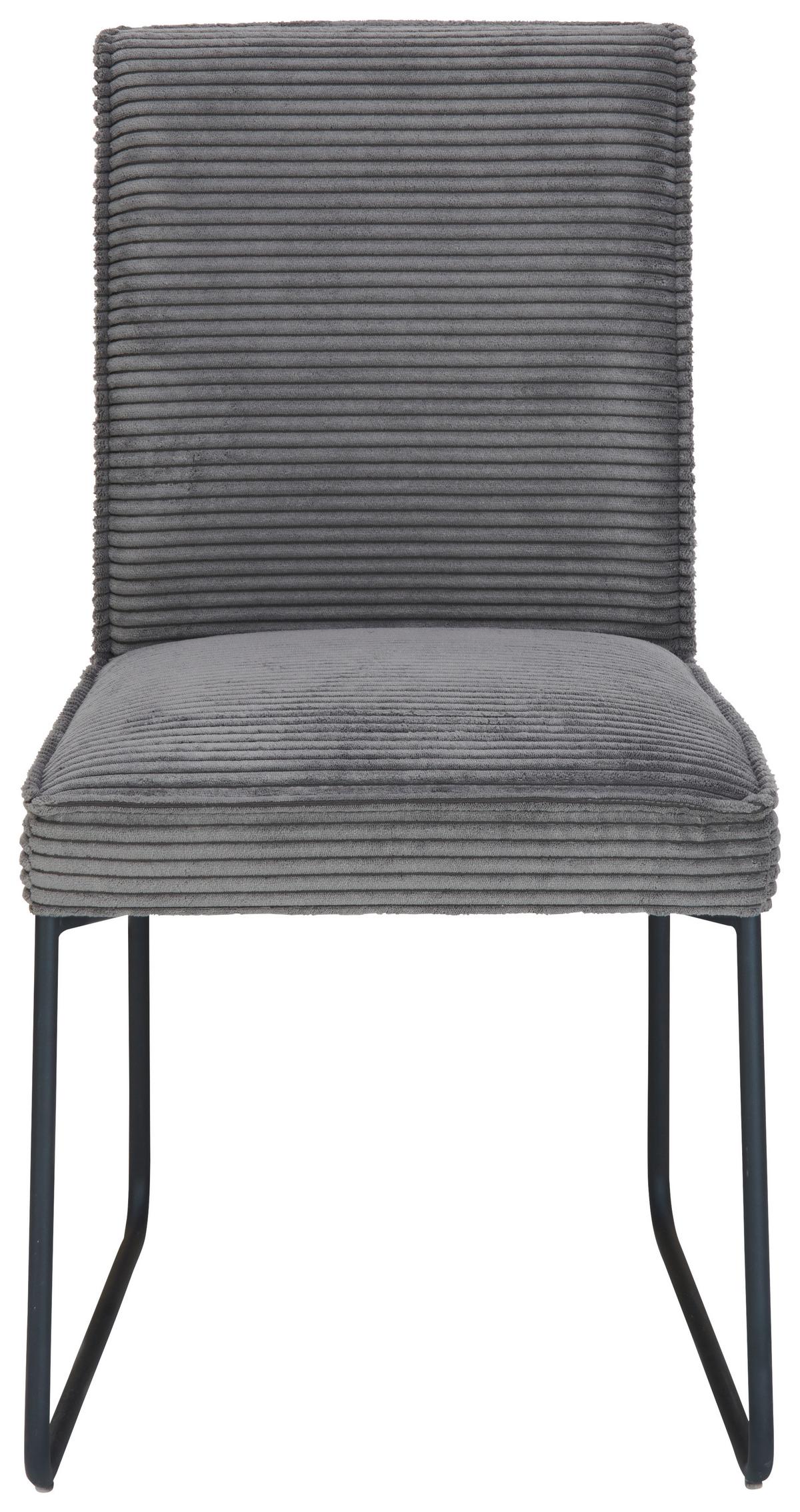 KRZESŁO ADAM - ciemnoszary/czarny, Modern, metal/tkanina (48/62/87,5cm) - Livetastic