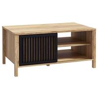 Măsuță de cafea JYTANA - culoare lemn stejar/negru, Modern, material pe bază de lemn (105,5/49,9/65,2cm) - Premium Living