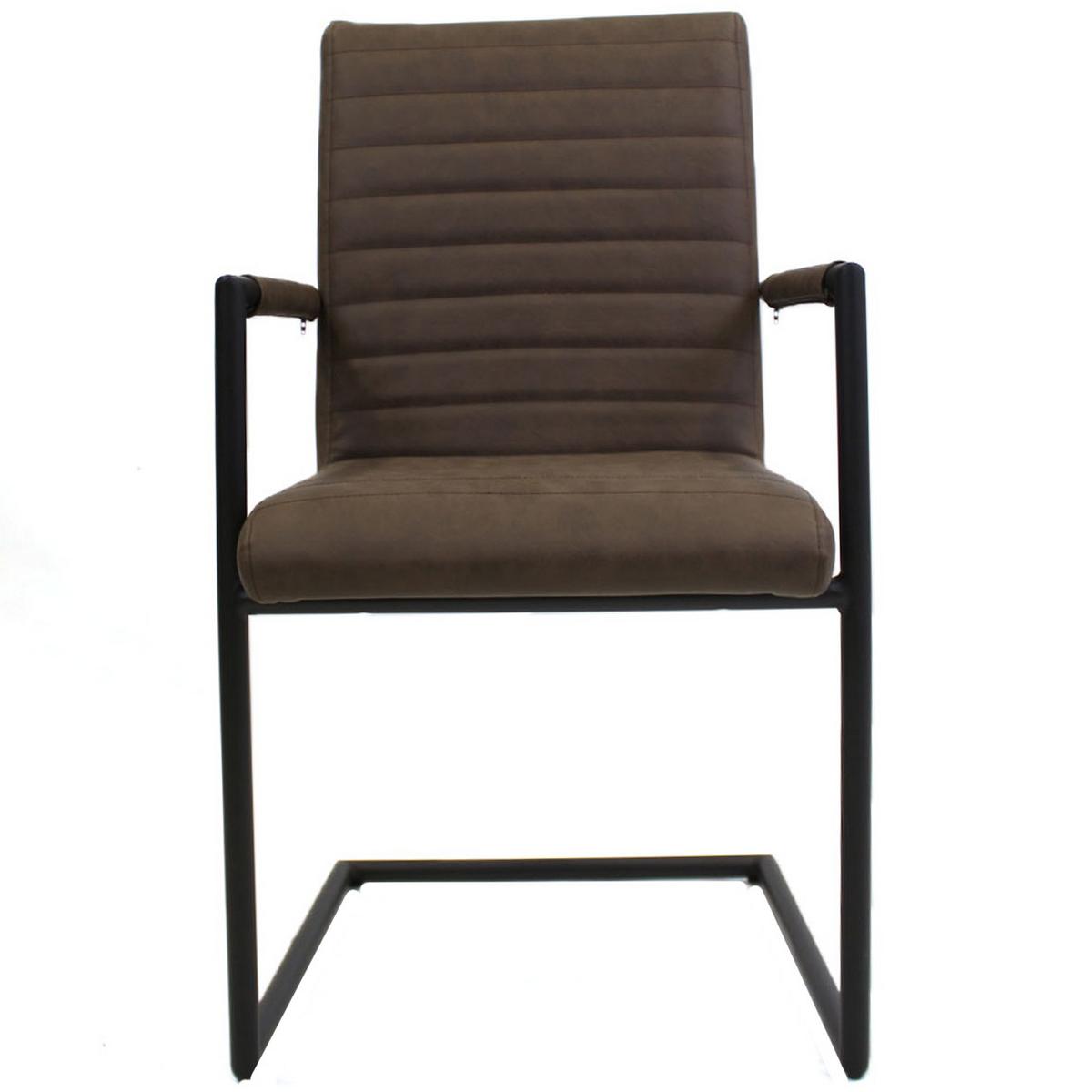 ARMLEHNSTUHL-SET BARS - Taupe/Hellbraun, LIFESTYLE, Kunststoff/Textil (54/97/57cm) - MID.YOU