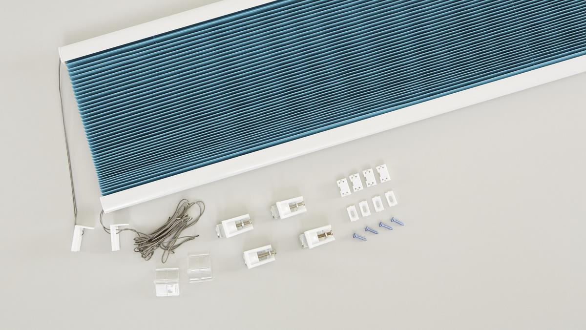 Plissee Free in Petrol ca. 80x130cm - Petrol, Textil (80/130cm) - Premium Living