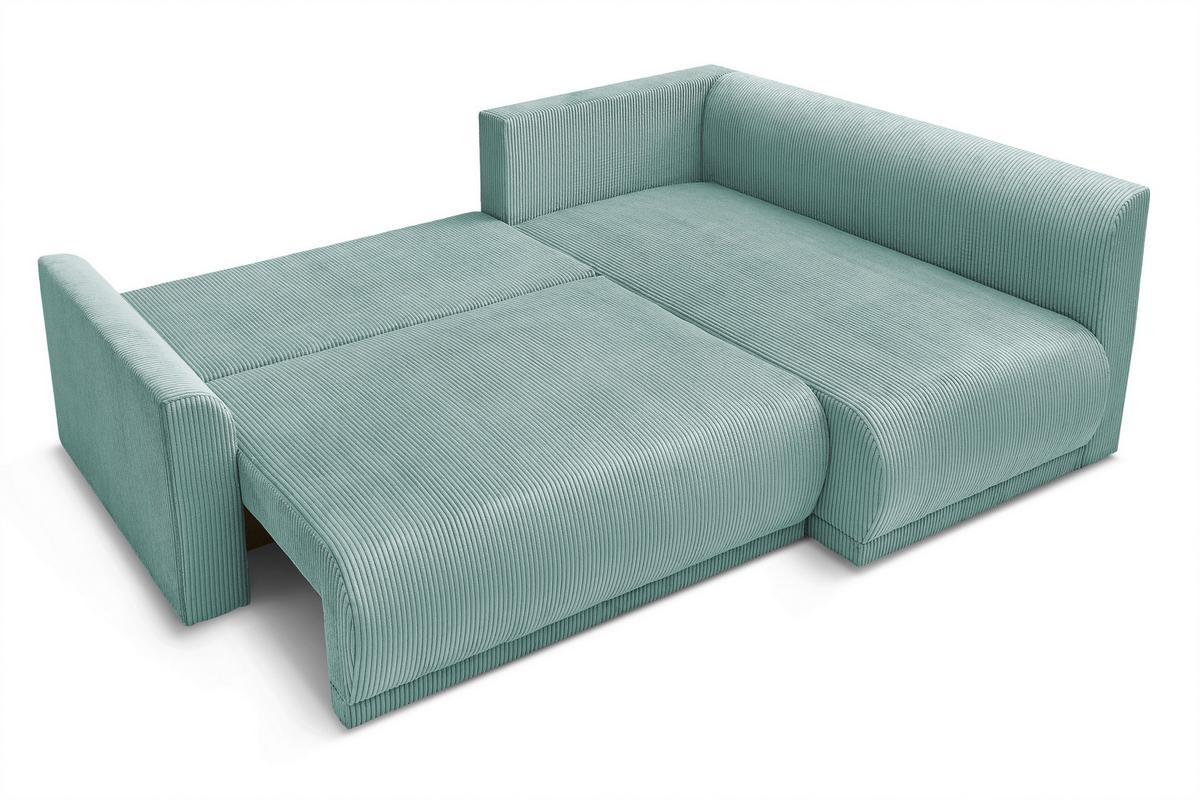 Coltar Kim - verde mentă, Modern, lemn/textil (233/160cm) - Modern Living