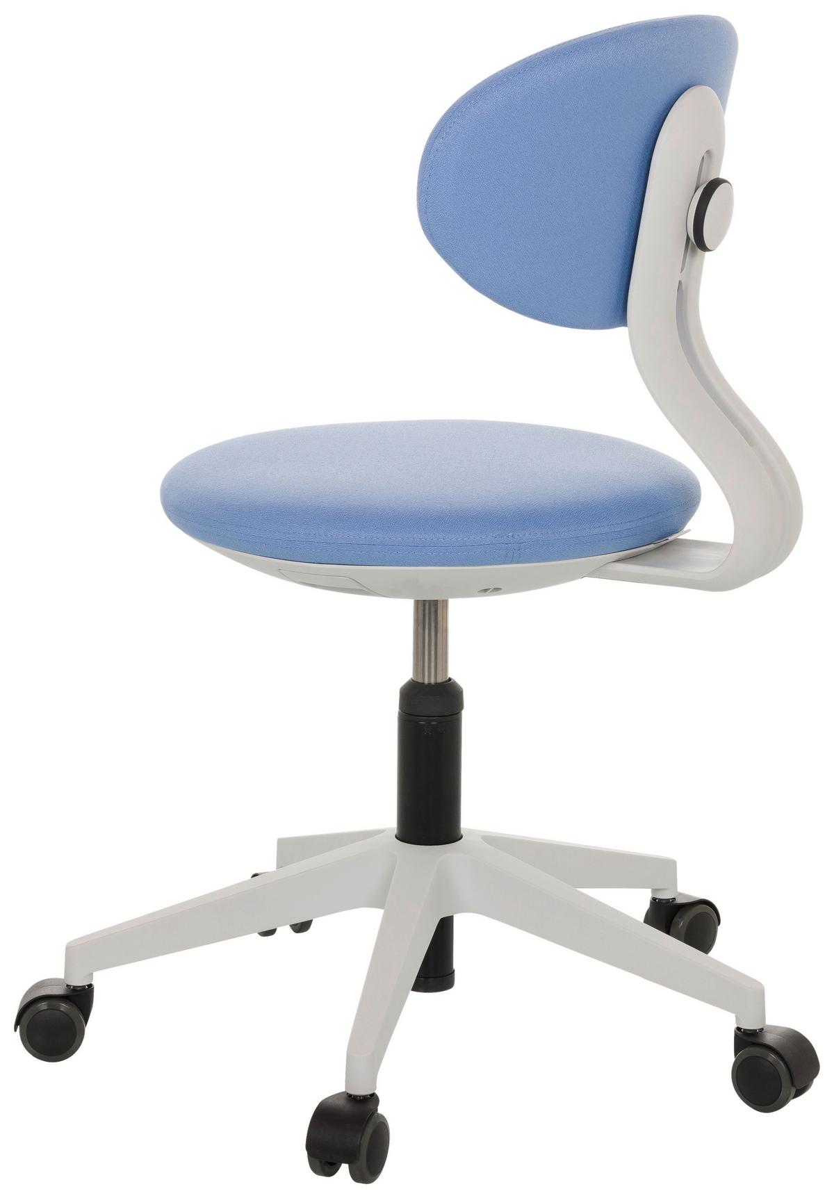 Jugenddrehstuhl Minimovo ca.42x66-87x52cm Blau - Blau/Grau, Basics, Kunststoff/Textil (42/66-87/52cm) - MID.YOU