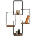 Wandregal Natur/Schwarz - Schwarz/Naturfarben, LIFESTYLE, Holz/Metall (64/94/18cm) - Modern Living Wandregal Natur/Schwarz - Schwarz/Naturfarben, LIFESTYLE, Holz/Metall (64/94/18cm) - Modern Living