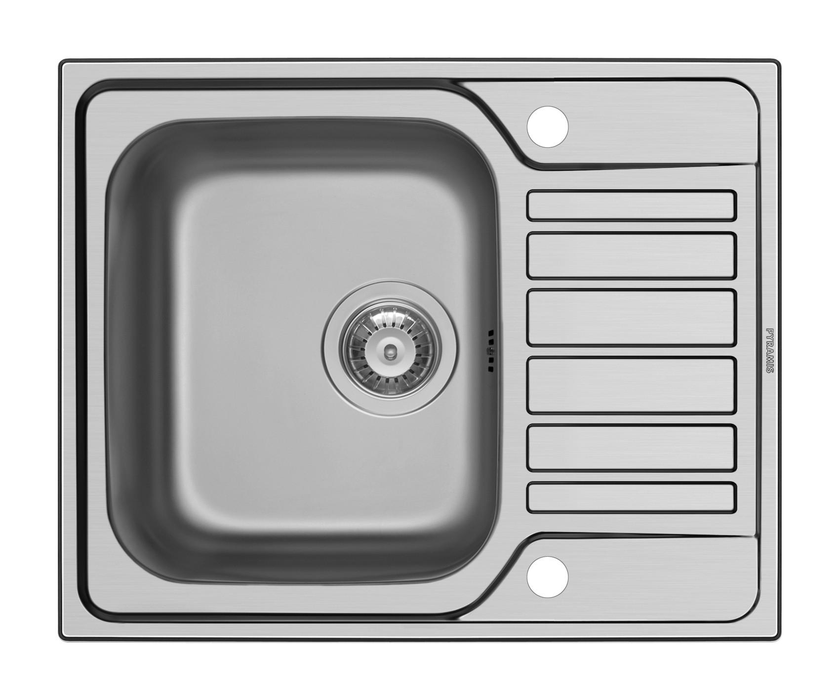 Spüle FERRO - Edelstahlfarben, MODERN, Metall (62/50cm) - HKT