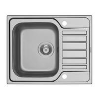 Spüle FERRO - Edelstahlfarben, MODERN, Metall (62/50cm) - HKT