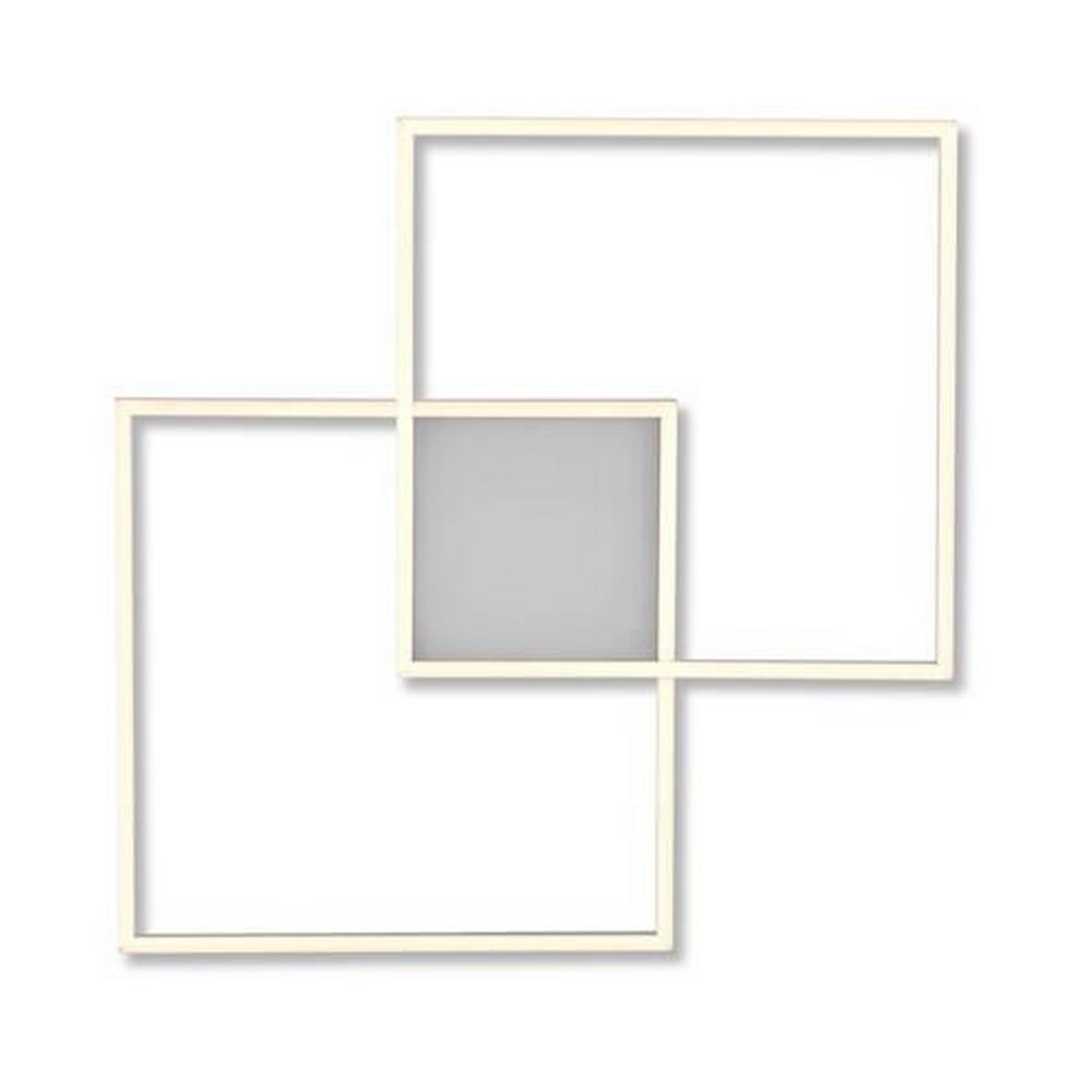 LED-Deckenleuchte Asmin Silberfarben max. 50 Watt - Silberfarben, Design, Kunststoff/Metall (60/60/5,3cm)